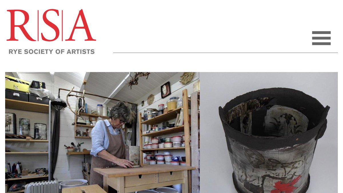 ryeartists's tweet photo. Artist of the week is Annabel Faraday - member of Craft Potters Association. Crafts Council Maker. Hastings Clay Culture Trail. Work in the collections of the Potteries Museum, Stoke-on-Trent, Geffrye Museum, Hackney, London and Grassi Museum of Applied Art, Leipzig #ryeartists https://t.co/eKwf07Umtz