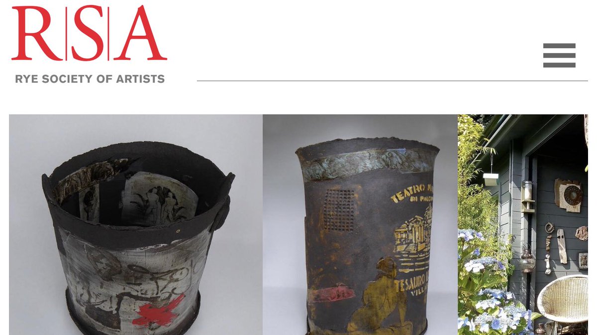 ryeartists's tweet photo. Artist of the week is Annabel Faraday - member of Craft Potters Association. Crafts Council Maker. Hastings Clay Culture Trail. Work in the collections of the Potteries Museum, Stoke-on-Trent, Geffrye Museum, Hackney, London and Grassi Museum of Applied Art, Leipzig #ryeartists https://t.co/eKwf07Umtz