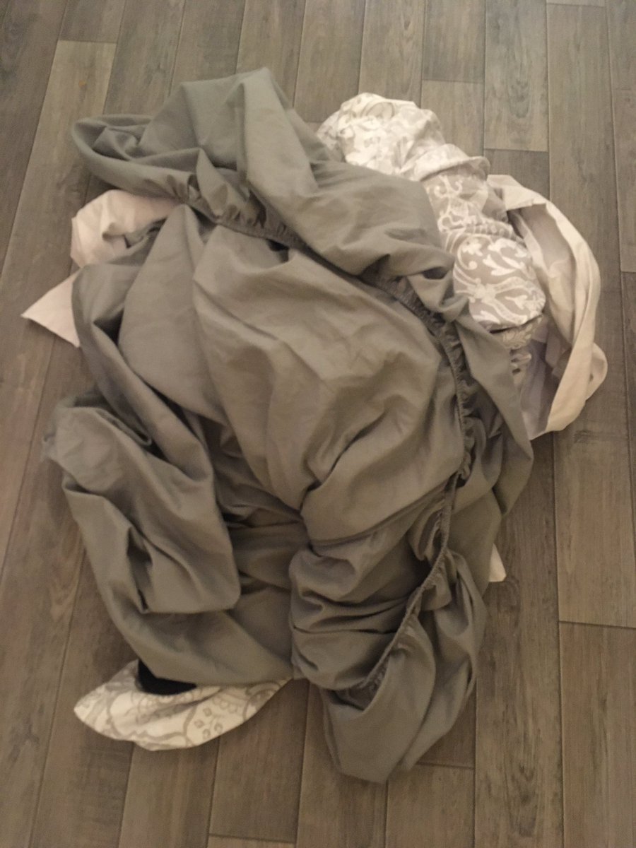 CopMoustache's tweet image. I might be at court today but technically it’s my third day off so more washing #StripTheBed