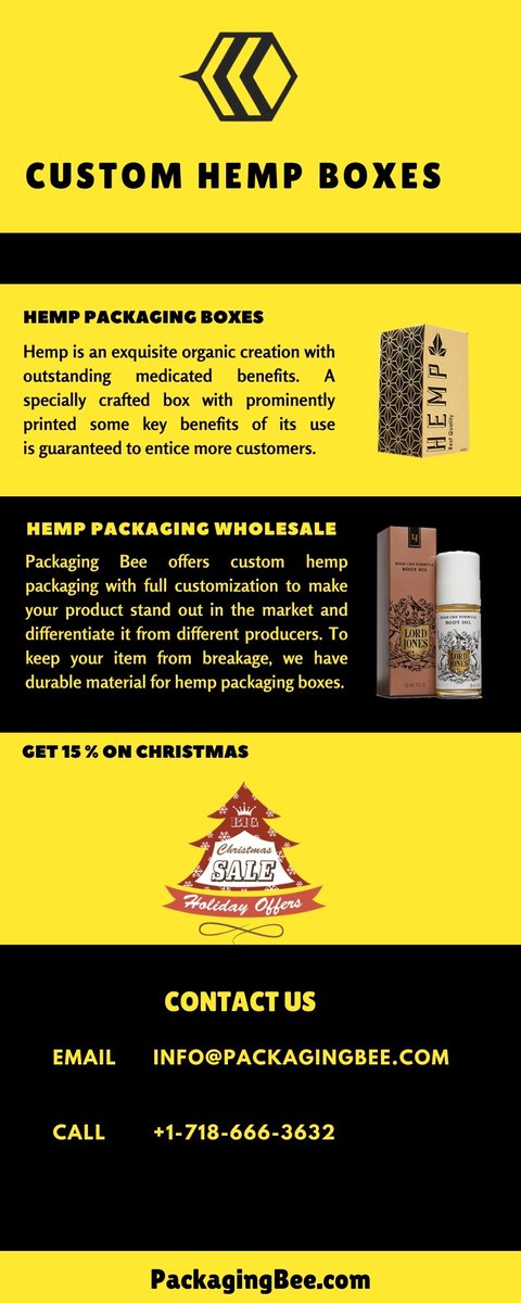 AndrewP70588823's tweet image. To make your product stand out in the market and separate it from different producers, Packaging Bee gives custom hemp packaging with complete customization. 

packagingbee.com/hemp-packaging/

#HempBoxes #HempPackaging #CustomHempPackaging #WholesaleHempPackaging