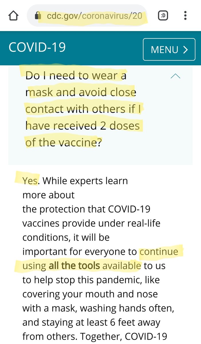 4) We're being told that we'll require at least two doses of a Covid vaccine and still have to wear masks and socially distance after receiving them.