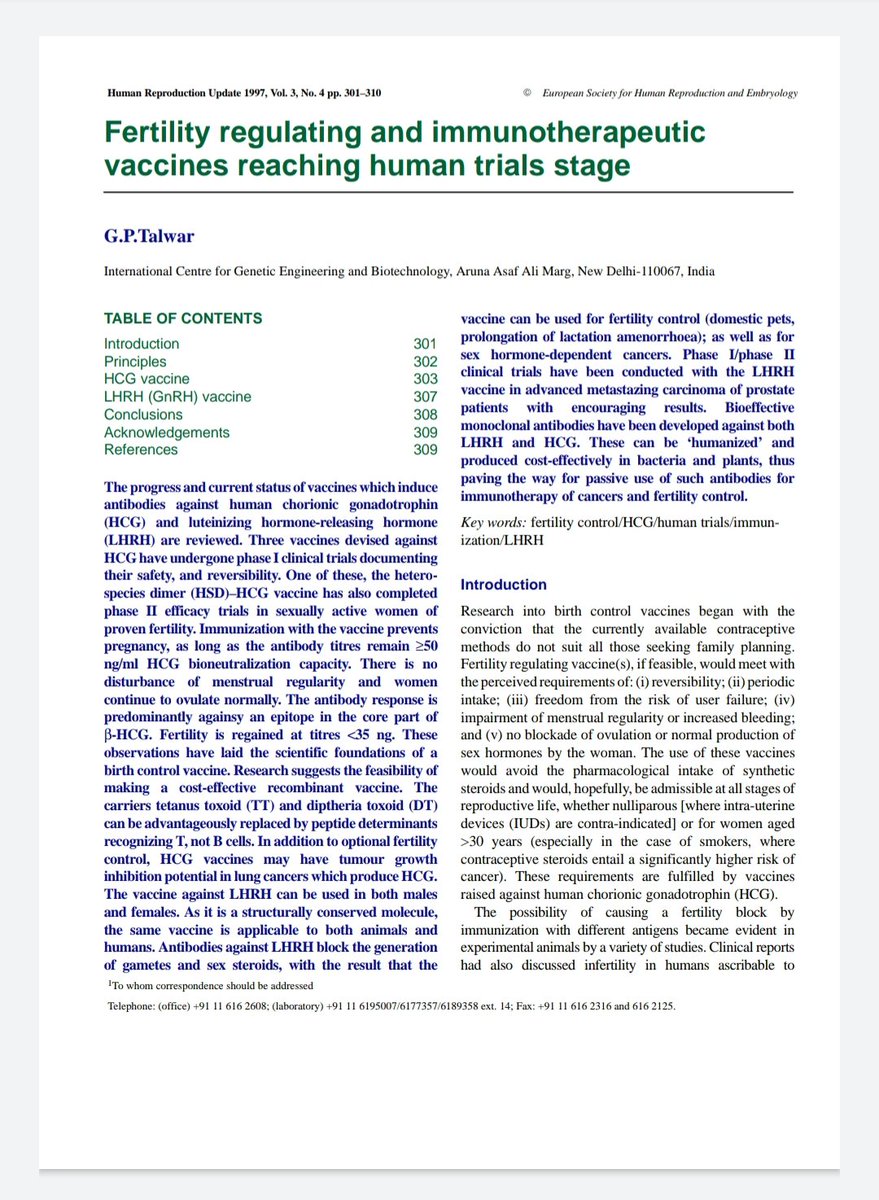 12) The Gates Foundation, the WHO and others have been responsible for the sterilization of hundreds of thousands of young women across Africa and India through Tetanus Toxoid vaccines.