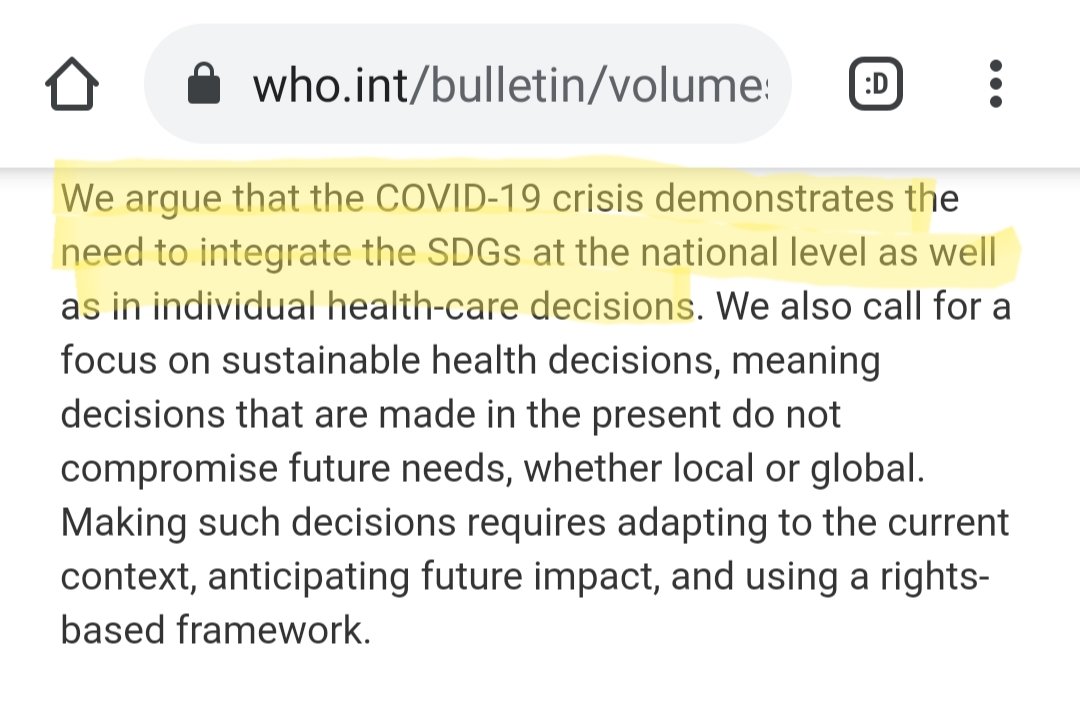 15) Do you see how all of this - Covid, vaccines, climate change narrative - is part of the UN's Sustainable Development Agenda?