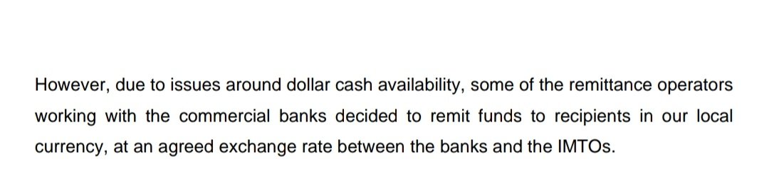 Emefiele said this is why they transitioned to giving people Naira: dollar cash availability. I guess we are awash in dollar cash right now.