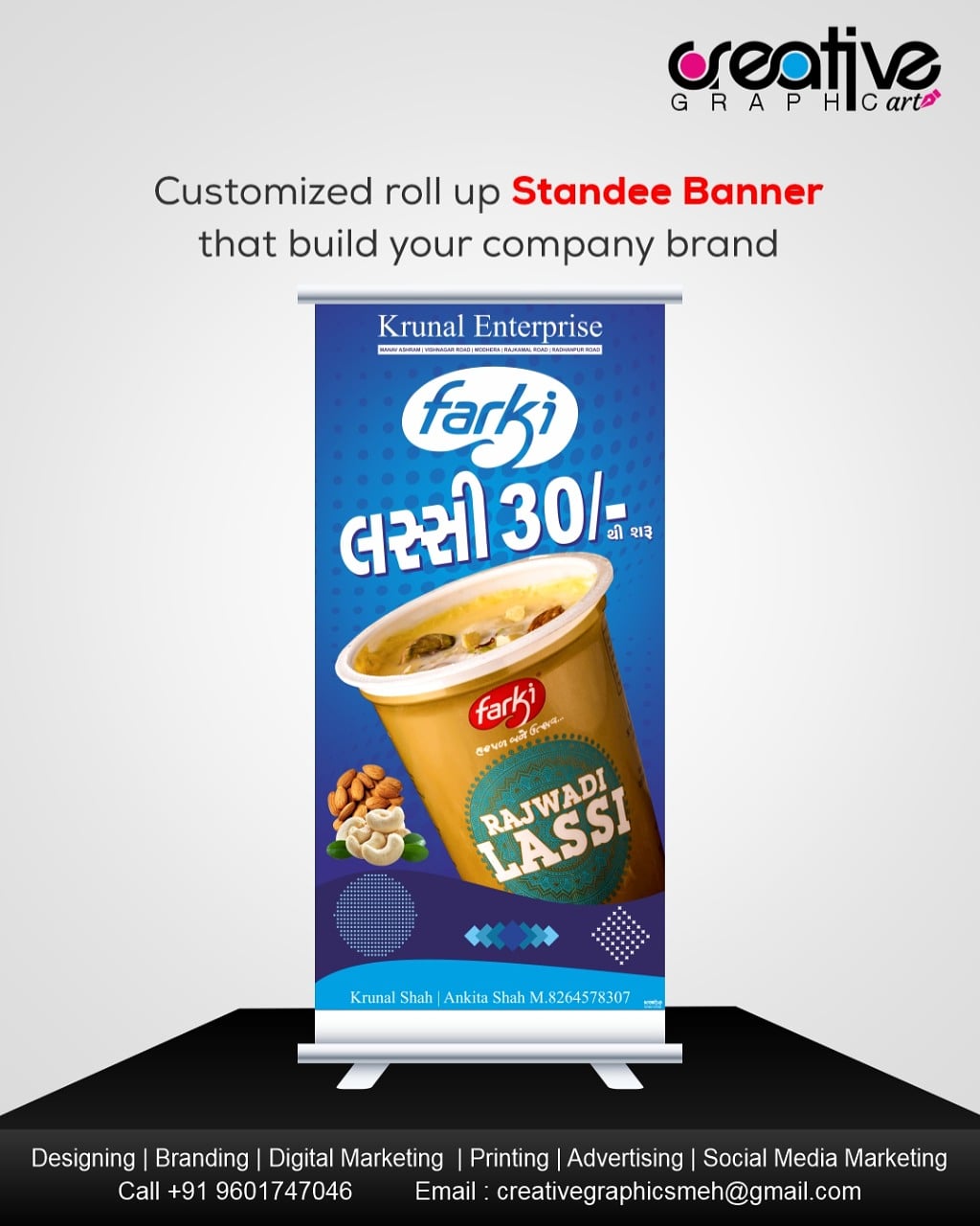 Creative Graphics on X: Customized roll up Standee Banner that build your  company brand #standees #banner #signage #sign #print #rollupbanner  #marketing #promotion #printing #rollupbannerstands #stands #pullupsta  #signproducts #marketingbanner