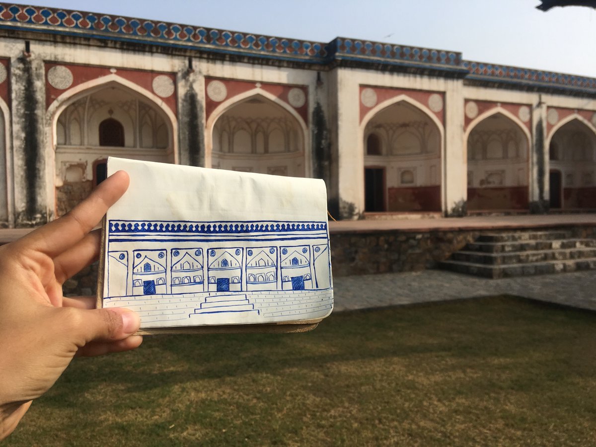 Morning was spent at Mirza Muzafar Husain’s Tomb at Sunder Nursery.