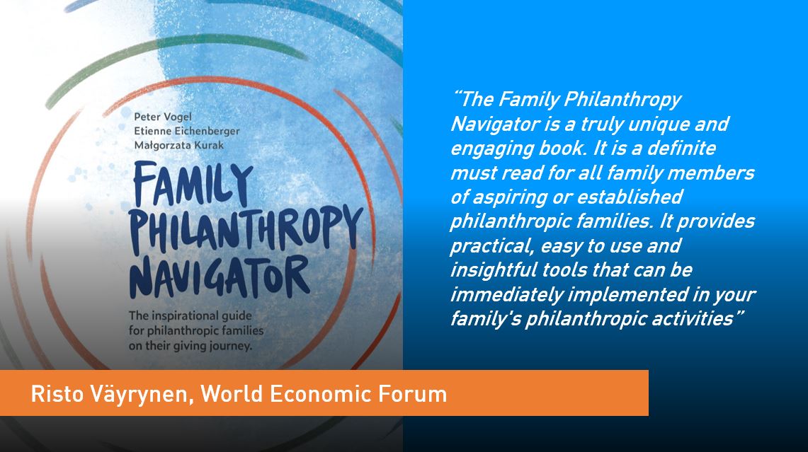 Experts are reading the Family #Philanthropy Navigator, here is what <a href="/Risto_Vayrynen/">Risto Väyrynen</a> wrote - thank you for your review!

Get your copy here: -> bit.ly/39xMdfr