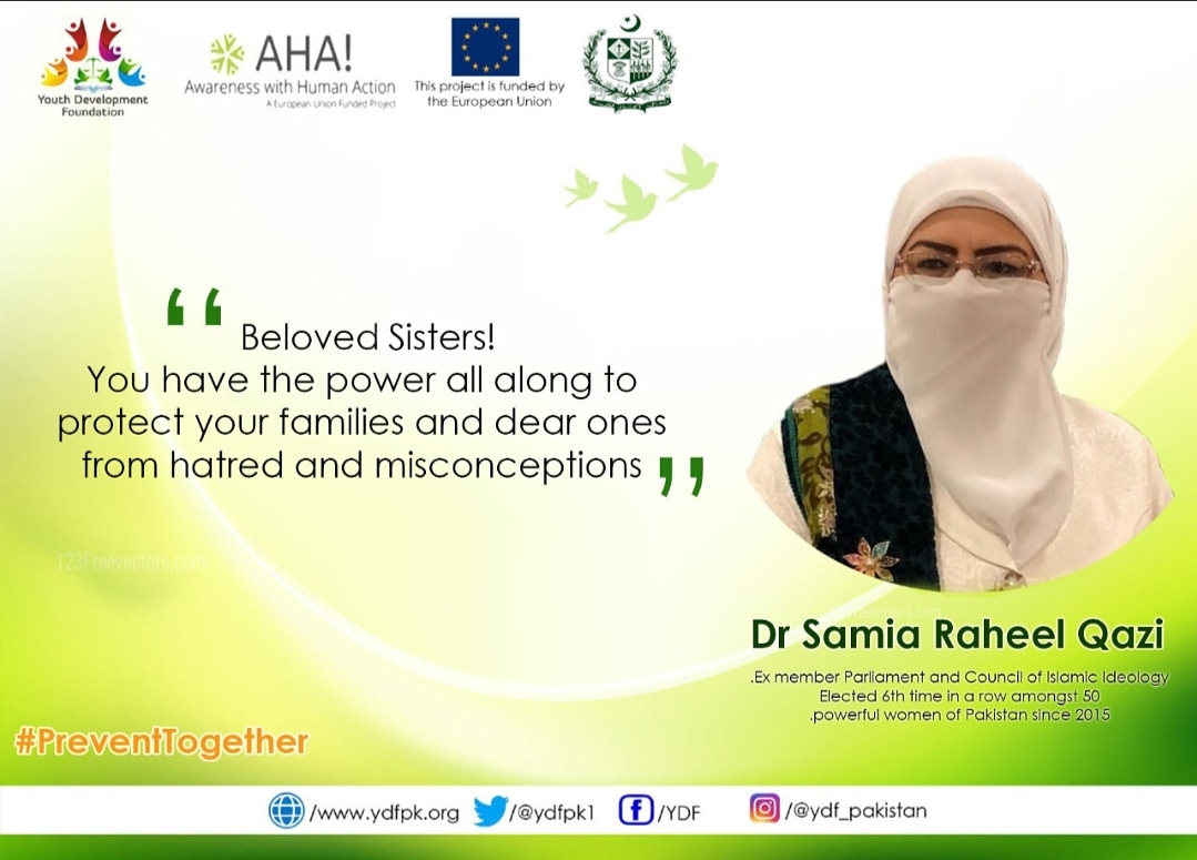 ydfpk1's tweet photo. Emphasizing the role of women to avoid misinformation during Pandemic,
Dr. Samia Raheel a strong voice of Pakistan is sharing her views!
#AHA #EUForiegnPolicy
#YDFPK #PreventTogether
#BringingCommunitiesTogether
@EUPakistan #16DaysOfActivism https://t.co/9sYXttZDev
