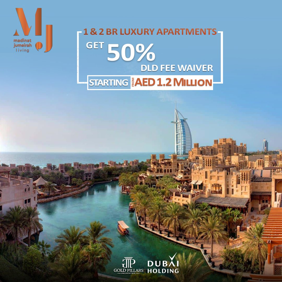 𝐀𝐬𝐚𝐲𝐞𝐥 𝟑 | Madinat Jumeirah Living by Dubai Holding

1-2BR luxury apartments with magnificent views of Madinat Jumeirah, Burj Al Arab 

Starting from AED 1.2M
50% DLD waiver
50/50 Payment Plan

Contact : +971 52 858 1104

#MadinatJumeirahLiving #mjl #dubaiholding #dubai🇦🇪