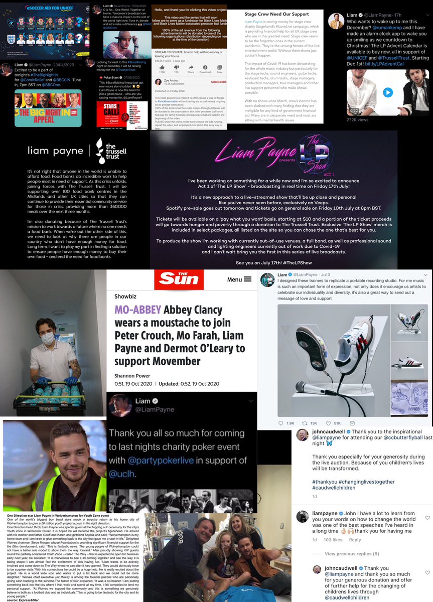 he never participates in charities or helps those in need.