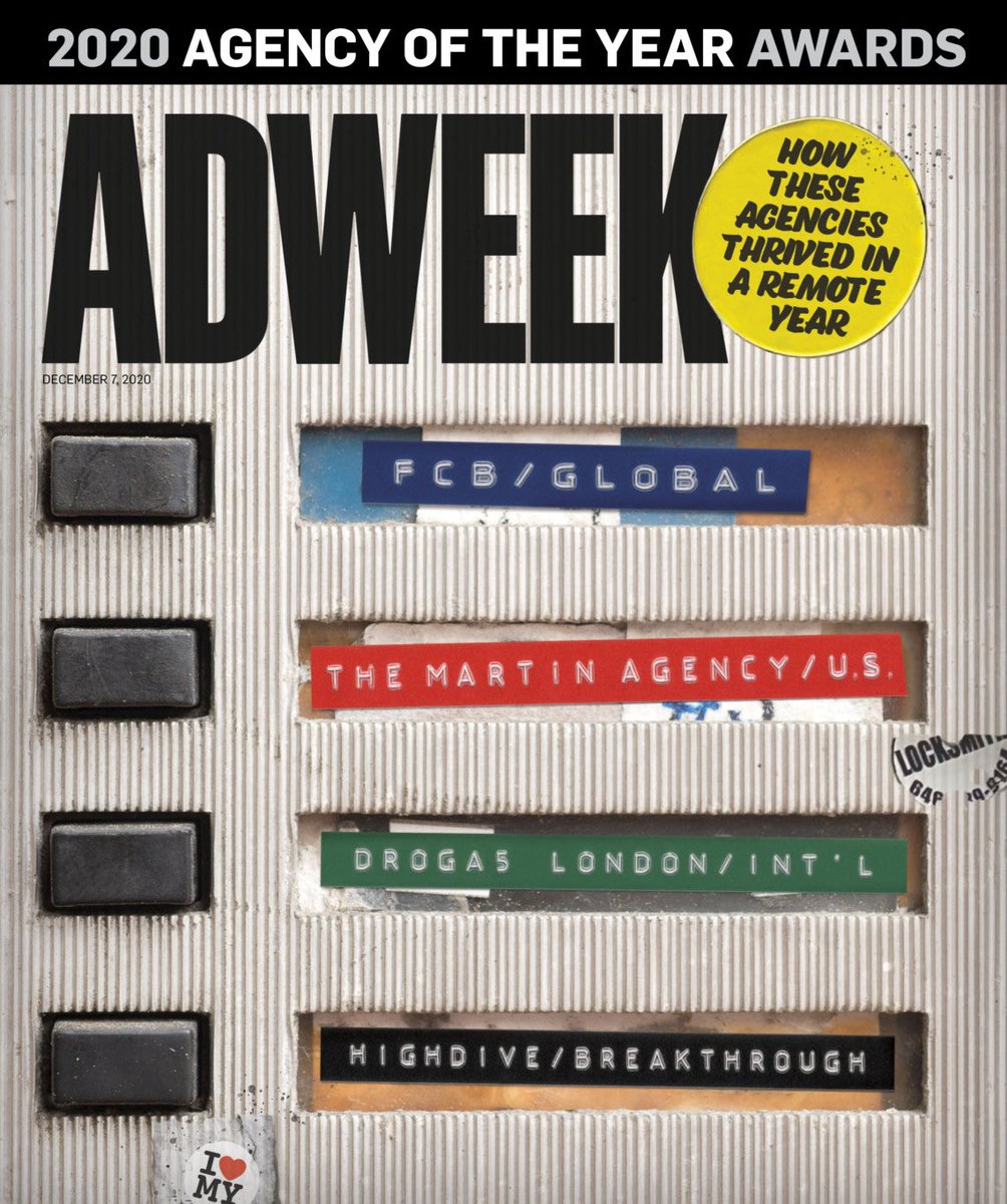 Today is a HUGE day for @FCBglobal on our #NeverFinished journey. 

<a href="/Adweek/">ADWEEK</a> Global Agency of the Year is stellar recognition of a group of amazing colleagues and clients who have come together to do extraordinary things under extraordinary conditions. Cheers to what’s ahead!