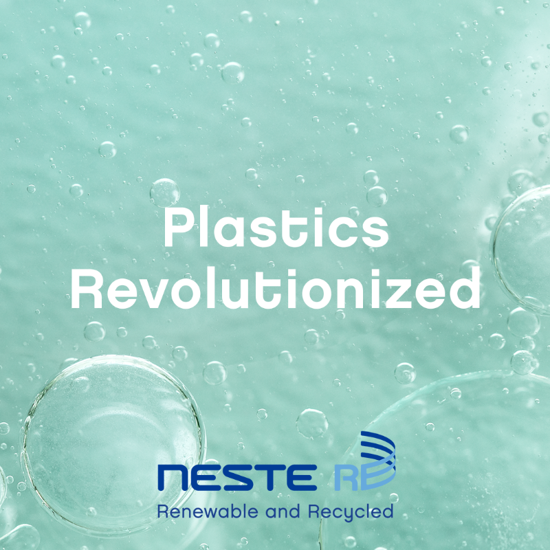 NesteGlobal's tweet photo. Neste RE is a renewable and recycled raw material for plastics and chemicals and an alternative to virgin fossil-based feedstock.
