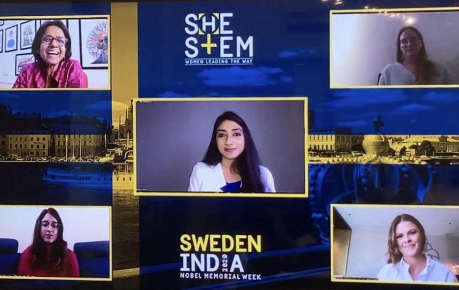 Jan Thesleff (@swedensambindia) on Twitter photo Women in science and engineering sharing their stories and inspiring girls and young women to pursue their dreams and passions in STEM: thank you all!
<a href="/RenuSwarup/">Dr. Renu Swarup</a> <a href="/sunitanar/">Sunita Narain</a> <a href="/ann_bernes/">ann bernes</a> <a href="/AIMtoInnovate/">Atal Innovation Mission Official</a> <a href="/globhedrones/">GLOBHE</a> <a href="/einrideofficial/">Einride</a>
#Swedenindiasambamdh #sinmw2020 Women in science and engineering sharing their stories and inspiring girls and young women to pursue their dreams and passions in STEM: thank you all!
<a href="/RenuSwarup/">Dr. Renu Swarup</a> <a href="/sunitanar/">Sunita Narain</a> <a href="/ann_bernes/">ann bernes</a> <a href="/AIMtoInnovate/">Atal Innovation Mission Official</a> <a href="/globhedrones/">GLOBHE</a> <a href="/einrideofficial/">Einride</a>
#Swedenindiasambamdh #sinmw2020