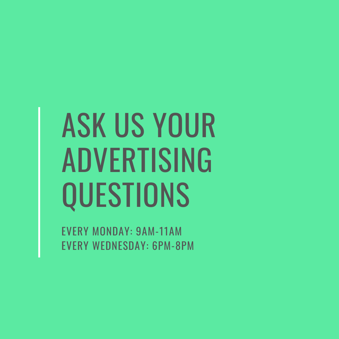 adswithnick's tweet photo. We hold free office hours every week, twice a week. Book a free 30 minute slot - and ask us anything! 😃

https://t.co/dKx94RdrD6 https://t.co/4D3U4v21km