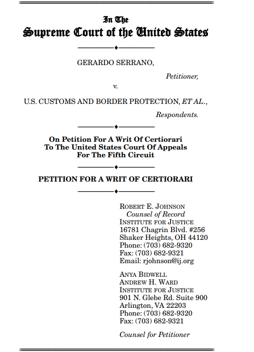 So . . . we filed a thing.