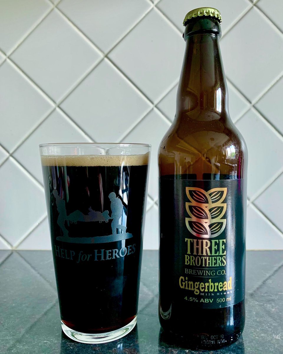 AleBeSeeingYou's tweet photo. The first #BeerReview for my #AleBeSeeingYou #HoppyChristmas feature is a lovely Gingerbread milk stout from @ThreeBrewing 🍻 
I bought and drank this a few years ago but I’d definitely buy another one if it’s brewed again 😋 
https://t.co/wMtT30LIDT https://t.co/OAgccmC1D2