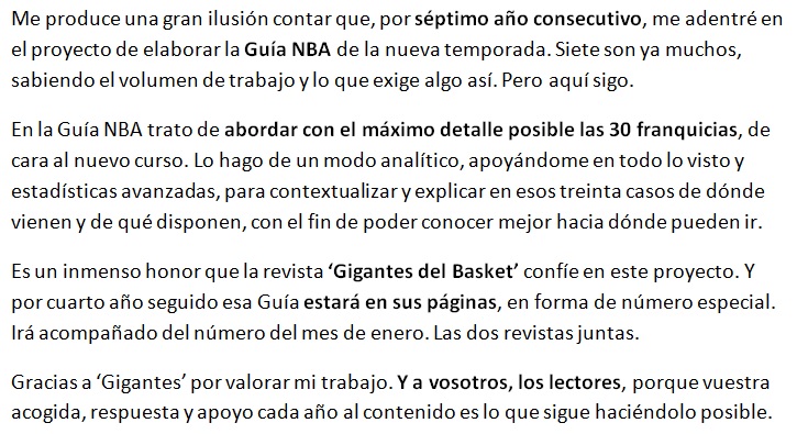 A_Monje's tweet image. 🔔Un proyecto que anunciar.

Un año más con esta locura. Mucho trabajo, mucha ilusión.

☑️ Preventa, ya disponible, de la Guía NBA 2020-21. En la web de @GIGANTESbasket. Fechas y detalles en el enlace.

🛒: gigantes.com/tienda/ultimos…