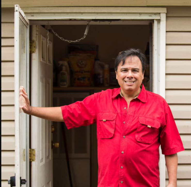 It all started five years ago, when Gerardo was driving from his home in Tyner, KY, to visit with family in Mexico.Here's a picture of Gerardo at his home in KY.