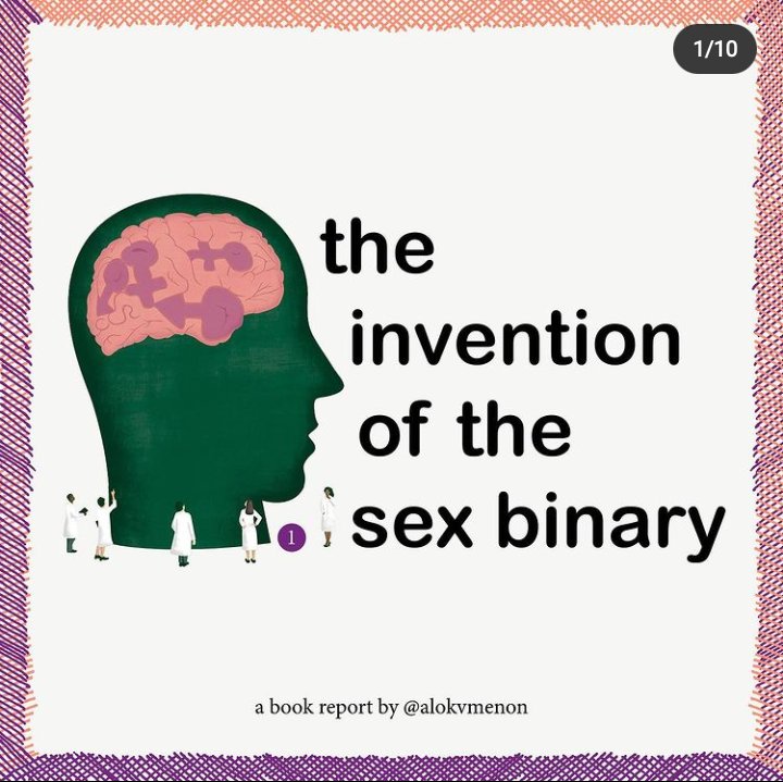 This is a thread based on  @alokvmenon 's instagram post. (...)Book Report: Making Sex: Body and Gender from Geeks to Freud - Thomas Laqueur (Harvard University Press, 1990)People often deploy the category "sex" as unchangeable. This is historically not true. (1/11)