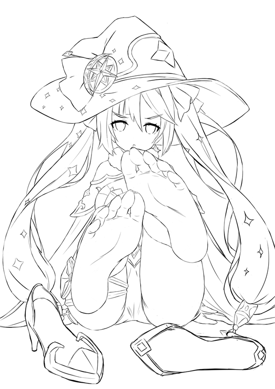 モナちゃん線画wip 