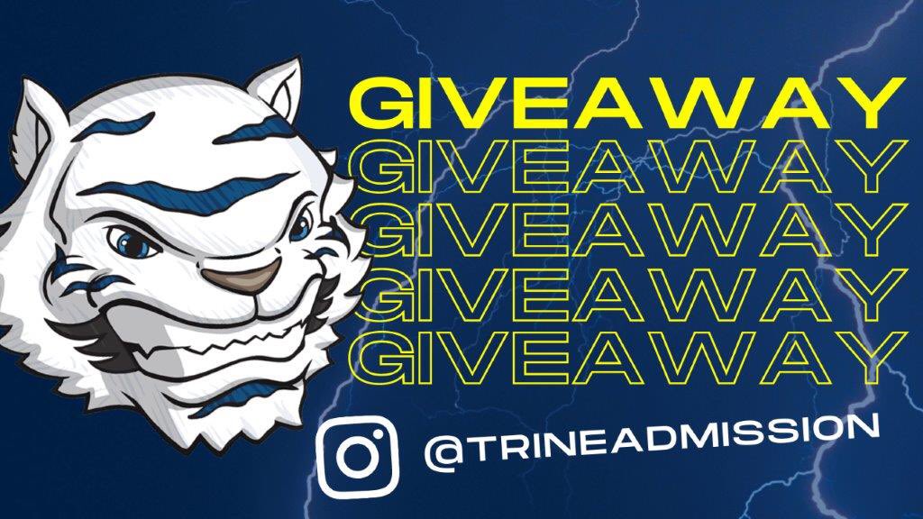 Each remaining week of our winter break, we’ll be giving away Trine prize packages to 2 prospective students considering enrolling at Trine in 2021 &amp; 2022. Open to high school juniors, seniors, and transfer students. ⁣

Check out our Instagram (<a href="/TrineAdmission/">TrineAdmission</a>) to enter!