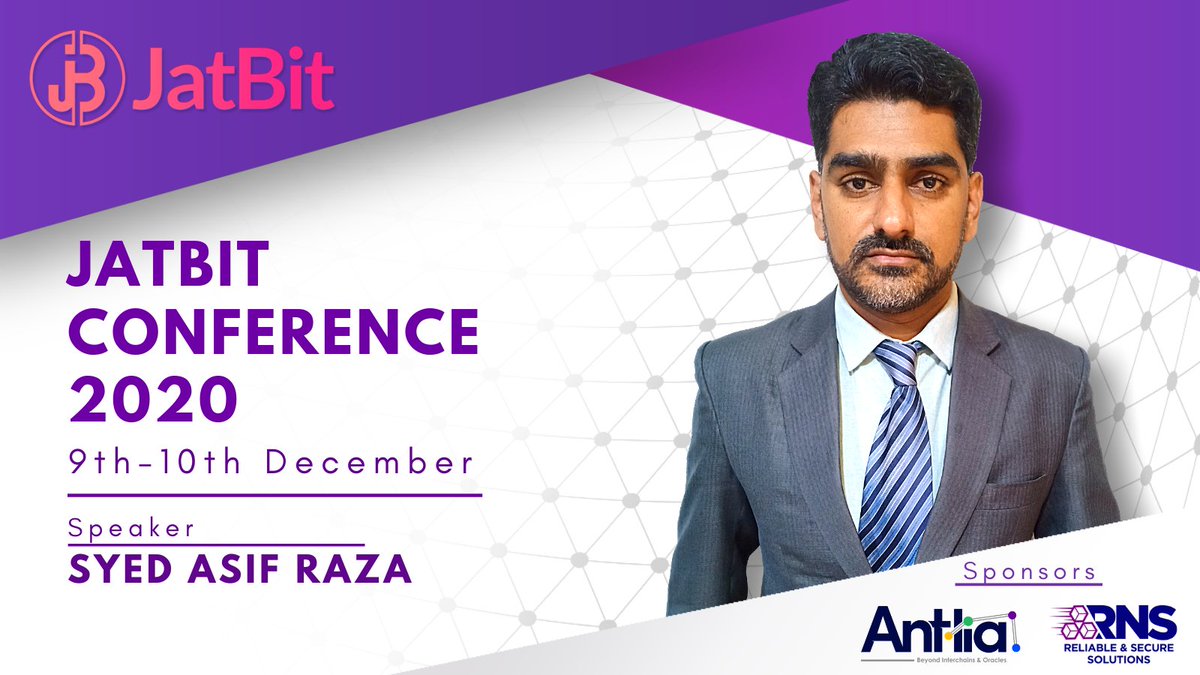 dev_nomic's tweet photo. Announcing our esteemed guest speaker for JatBit Conference 2020:

Dr. Syed Asif Raza - Assistant Professor at Sukkur IBA University

For more details, visit our website:
https://t.co/E1G7qnHYgD
#blockchain #jatbit #antlia #rnssol #erocery #cryptocurrencies #jatbitconference https://t.co/4yn7i4iR0f