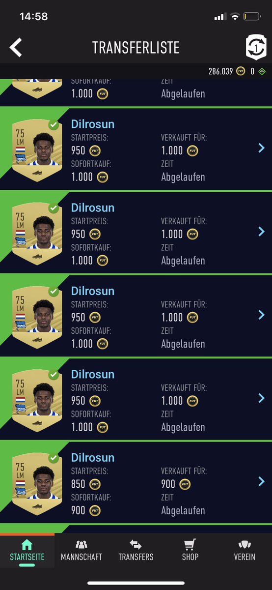 Players are selling crazy fast right now buying during the night instead of the morning really saved me some coins today Another highlight Dilrosun 450 —> 1000