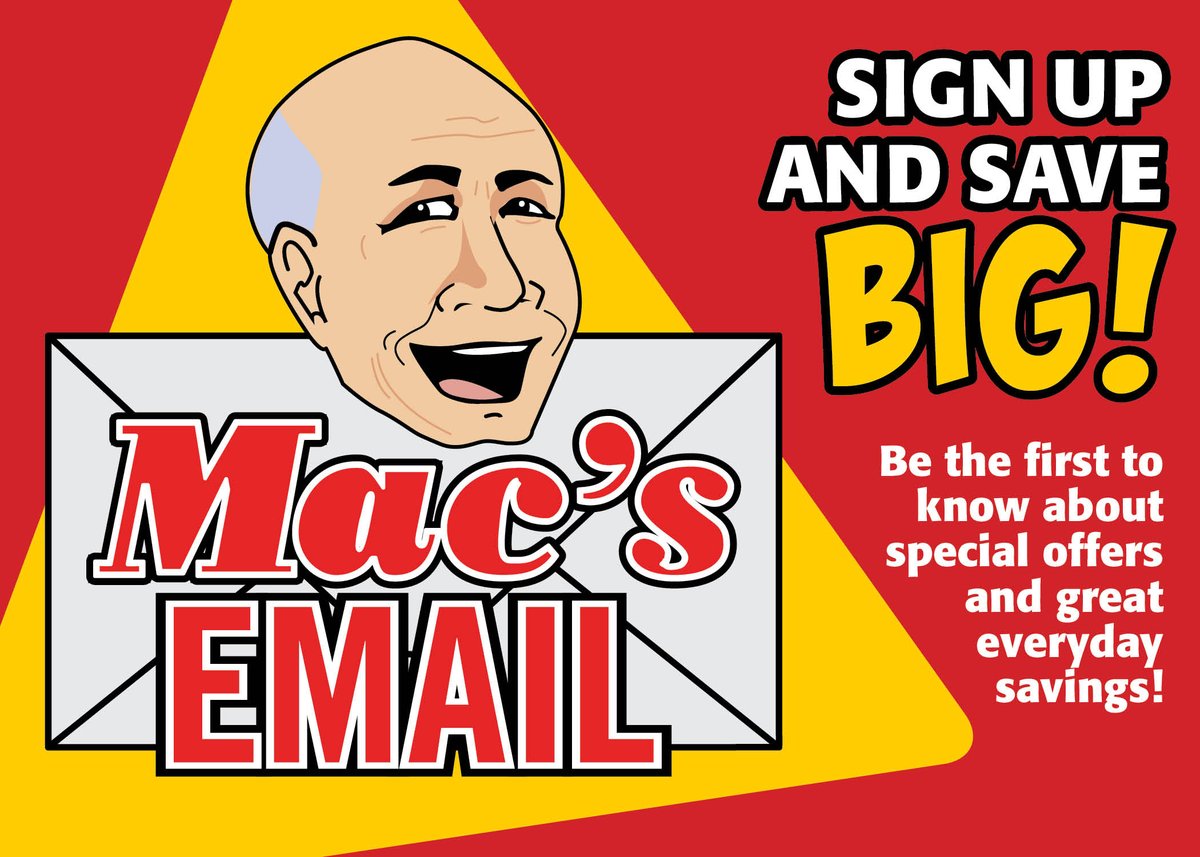 MacsFreshMarkt's tweet photo. Sign up for our Email to receive special offers #coupons #food #grocery #Supermarket https://t.co/icmGBLP7KP https://t.co/ImT0YjpIiD