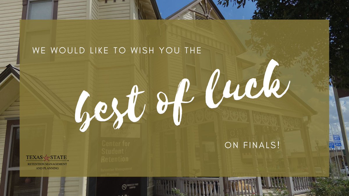 It's Finals Week. Congratulations Bobcats, you've made it this far! RMP Staff would like to wish you the best of luck this week. We are rooting for you and your success!