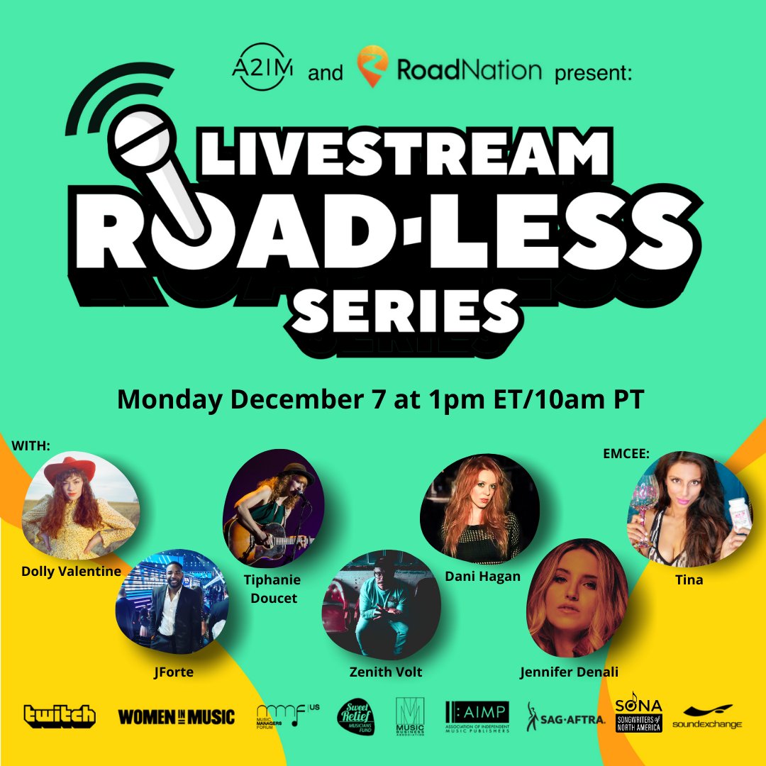 Catch me performing Live at 1:40PM ET Today, along with other great independent musicians on the official <a href="/Road_Nation/">RoadNation</a> Twitch channel:

twitch.tv/roadnationoffi… 

<a href="/a2im/">A2IM</a> #LivestreamMusic #LivestreamConcert #TwitchMusic
