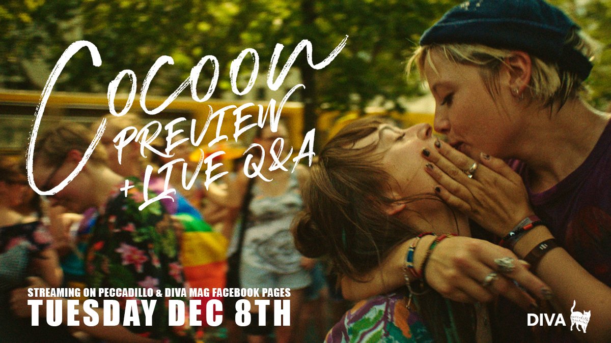 DIVAmagazine's tweet photo. #CocoonFilm: Join us for an #EXCLUSIVE #DIVAInterview with the cast members tomorrow night 😍 AND find out how you can join an early screening of the film! @peccapics 🏳️🌈 https://t.co/pYLsHMNoHK https://t.co/m3ujYeD56Z