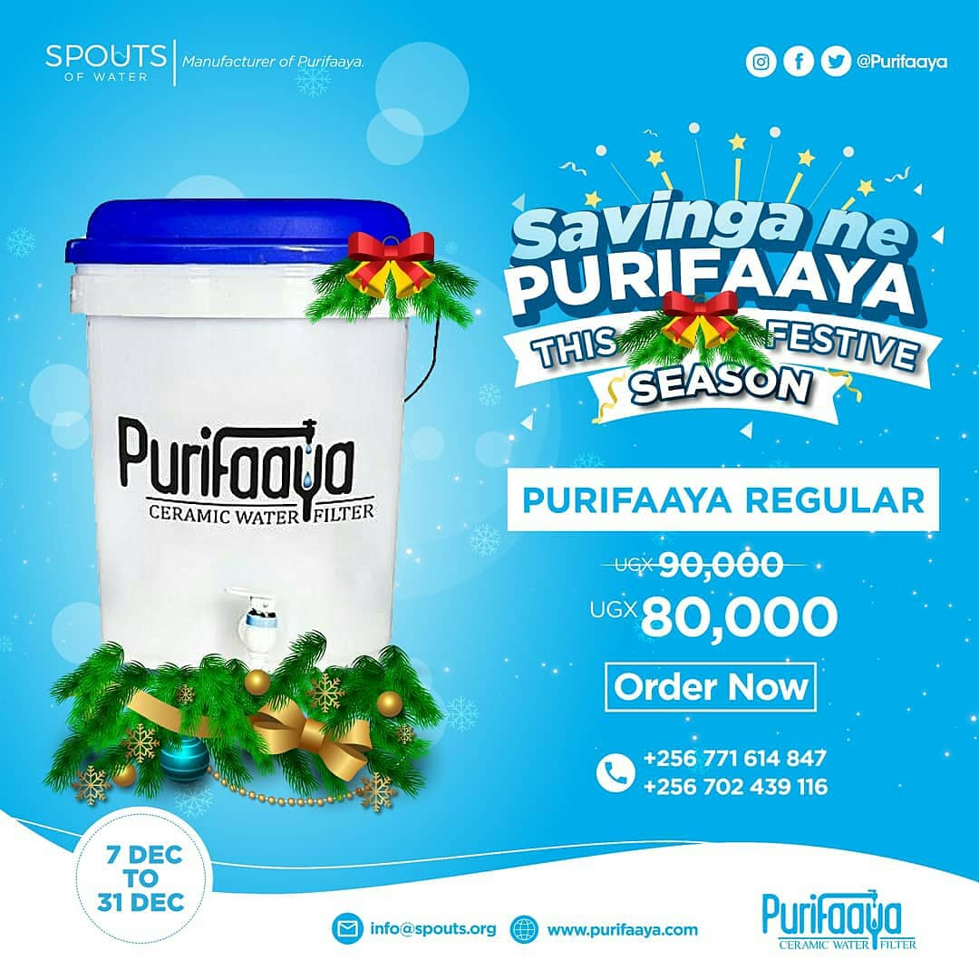 spoutsofwater's tweet photo. Happy shopping experience this festive season with our irresistible @purifaayafilter discounts. Save money and time, drink more water. No need to boil
Every💧is pure.#onetimeinvestment #christmasgift #happyholidays
💧 https://t.co/qQ7WAqyf5H
💧 https://t.co/XWtaJzmjZF https://t.co/KbkkmDcRTc
