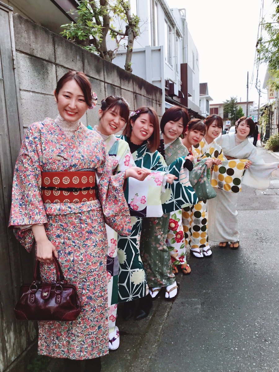 鎌倉 着物レンタル 花のん A Twitter 7名様のグループでご利用ありがとうございます これはマチガイなく楽しいですよね そして目立ってますよ 皆さん 鎌倉着物レンタル 鎌倉秋の着物コーデ 鎌倉デート
