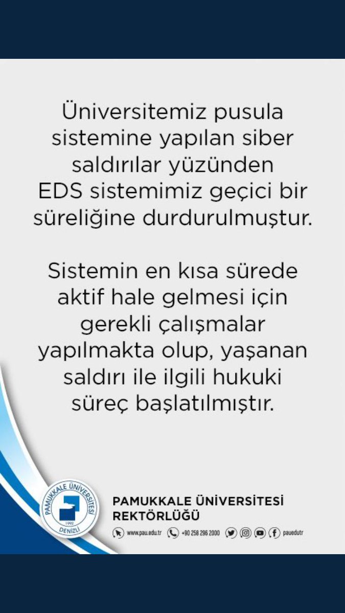 #paü yine bildiğimiz gibi şaşırtmadı sınav haftasında. Siber saldırıyı zaten hep sınav haftası sana yaparlar sadece nesin sen artist falan mı?