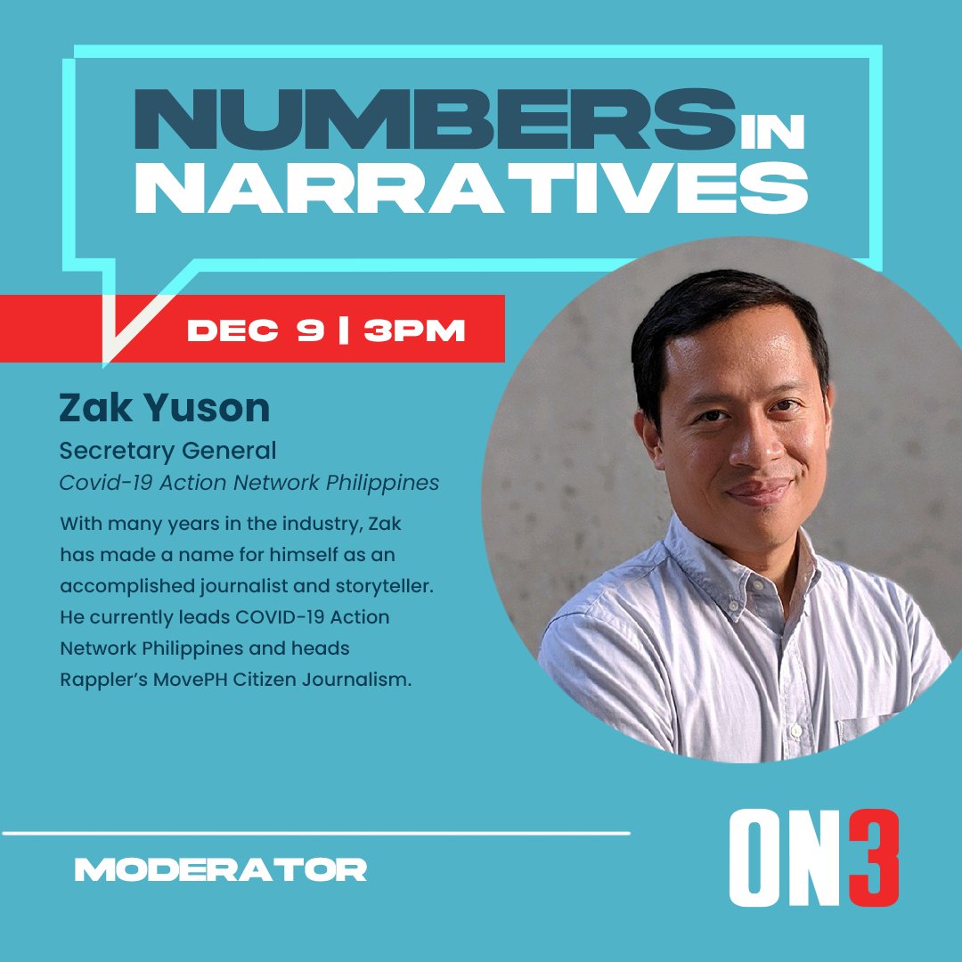 on3webinars's tweet photo. A storyteller at heart, @zakyuson is eager to collaborate with others &amp; share interesting narratives. This time, he's joined by 3 data analysts as they delve into what went down at the US elections.

Dec 9, 3PM! Register at https://t.co/lcwry7MFIp
#NumbersInNarratives https://t.co/zB9iG2Rgma