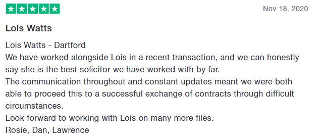 CTWsolicitors's tweet photo. Lois at our Dartford office is the best solicitor that Rosie, Dan &amp; Lawrence have dealt with... by far. Well done Lois! 💐🍾 https://t.co/wj0bP1N1uY