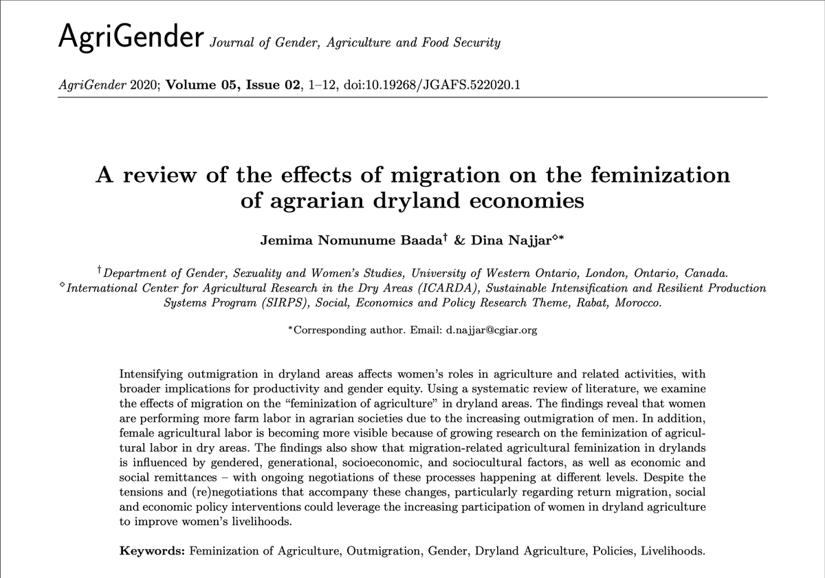Agri-Gender Journal tweet media