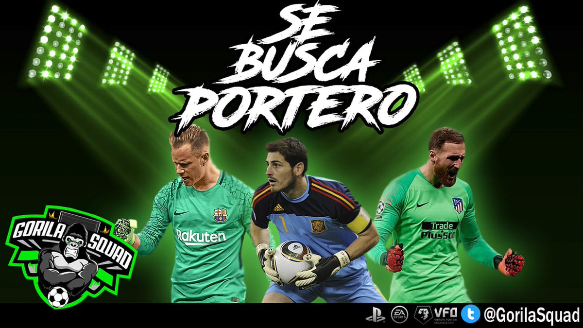 En <a href="/GorilaSquad/">GORILA SQUAD</a> buscamos PORTERO. Un muro, rápido como un felino, buen juego con los pies
Sí este eres tú, no dudes en contactar con nosotros
Disponibilidad, domingo a jueves de 22.00 a 00.00
<a href="/porteros_pro/">Porteros Clubes Pro</a> <a href="/_chocolate3000/">AYUDAS FIFA CHOCO3K🐦</a> <a href="/Ayudas_clubes/">Ayudas Clubes</a> <a href="/FichajesAyudas/">Ayudas Fichajes</a> @AyudasVFO @EstoyDeAyudas