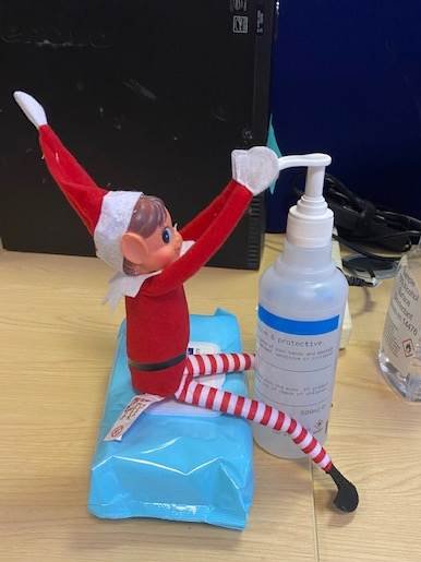 EstatesLoveFun's tweet photo. Remember to sanitise your hands! #E.L.F. #EstatesLoveFun #staysafe #mischievous https://t.co/p1URLden9d