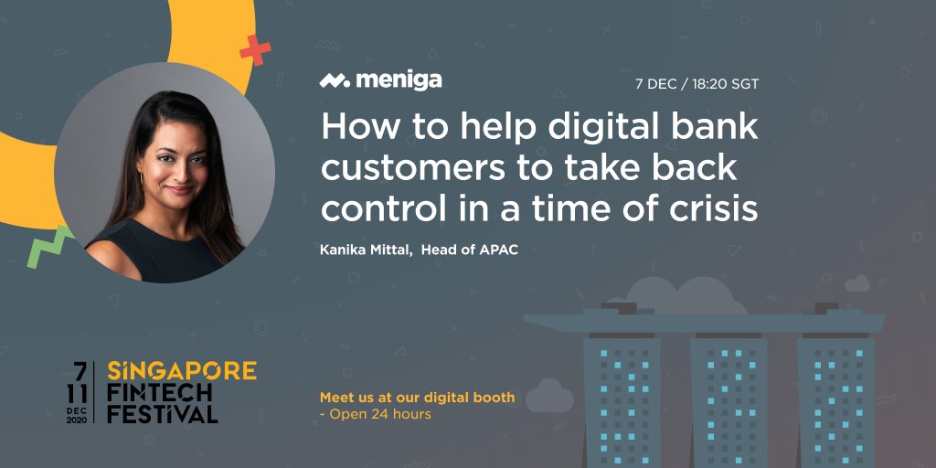 meniga's tweet photo. We are off at #SingaporeFintechFestival2020! 24 hours of content for the next 5 days. Be sure to not miss our presentation starting soon! #digitalbanking #fintech #sgfintech #SFF2020 #SFFxSWITCH #SFFxSWITCH2020 #SFF https://t.co/PgyzuzMLmk