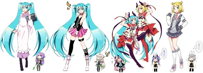 初音ミク衣装交換シリーズ詰め6
(+鏡音リン)#VOCALOID 