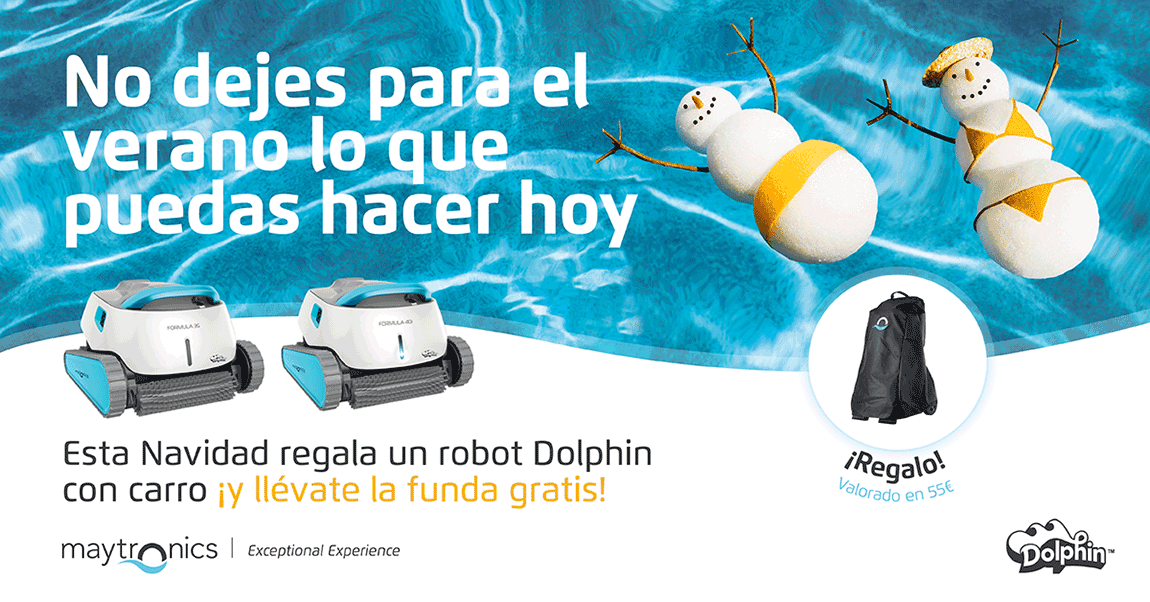 poolaria's tweet photo. Esta Navidad 🎅 regala un robot 🤖 limpiafondos Dolphin 🐬 Formula 🏎️ con carro y ¡llévate la funda gratis! · 📅 Hasta el 6 de enero · ➡️ https://t.co/U8ygImbXFV #Poolaria #Limpiafondos #Dolphin #Maytronics #NoDejesParaelVerano #RegalaDolphin https://t.co/LyawNnmBh4