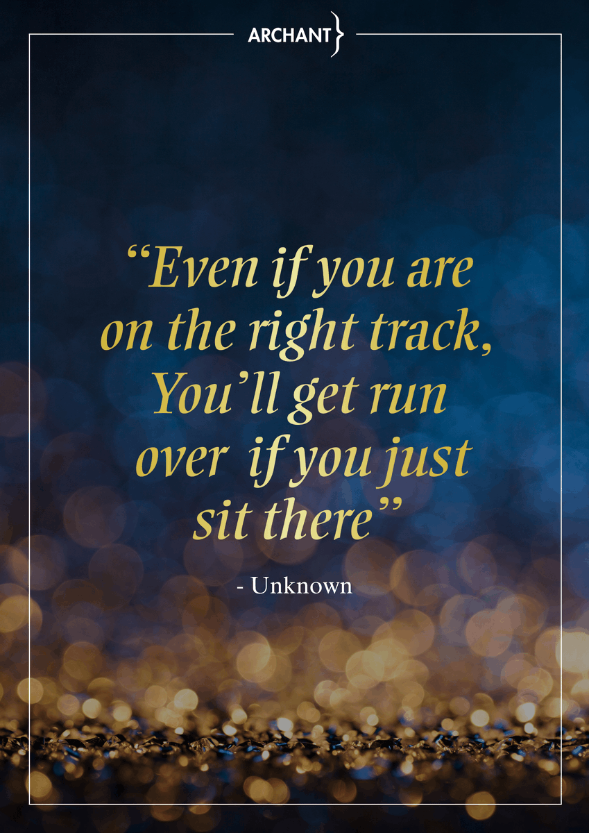 "Even if you are on the right track, you'll get run over if you just sit there" #MondayMotivation #BusinessExcellence