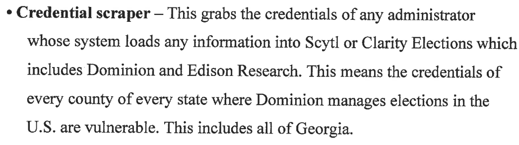 In order for his claims to be accurate, Scytl would 1) have to be using Qnap NAS devices and 2) create accounts for "every administrator whose system loads information into Scytl" on those devices. This would be...extremely weird. His explanation doesn't really make sense at all