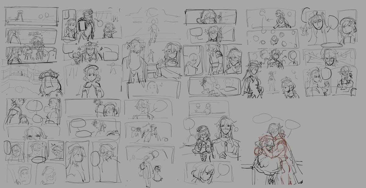 current comic wip that's been sitting for weeks now... if i cant have official baizhu lore i'll make it up myself ? 