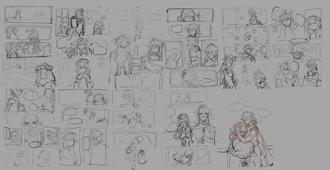 current comic wip that's been sitting for weeks now... if i cant have official baizhu lore i'll make it up myself ? 