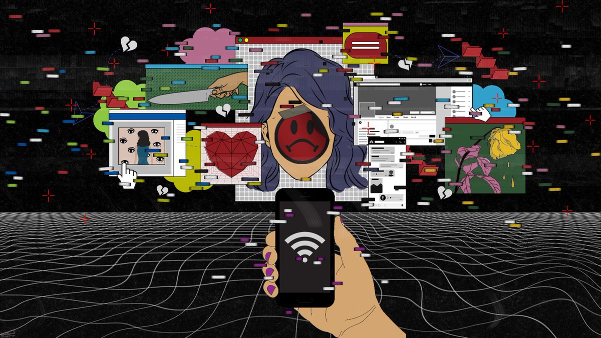 mmfd_Pak's tweet photo. For her depiction of dystopia, Sana writes: "These spaces are so often connected to Aunty Culture - a phrase my friends and I have used to explain how women have breached privacy, held queerphobic attitudes, and leaked information to mutuals in real life."#16Days #PrivacyHumSabKe https://t.co/uiBxLIN9xy