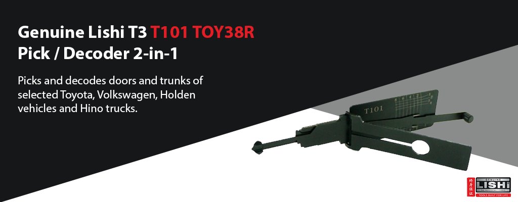 Genuine Lishi (@genuinelishi) on Twitter photo Tough and technically-advanced, the T3 T101 TOY38R 2-in-1 tool's coverage includes selected Toyota, Volkswagen, Holden vehicles and Hino trucks.
Head to <a href="/tradelocks/">TradeLocks</a> to find out more/purchase: ow.ly/Cb3Q50CCAl6 Tough and technically-advanced, the T3 T101 TOY38R 2-in-1 tool's coverage includes selected Toyota, Volkswagen, Holden vehicles and Hino trucks.
Head to <a href="/tradelocks/">TradeLocks</a> to find out more/purchase: ow.ly/Cb3Q50CCAl6