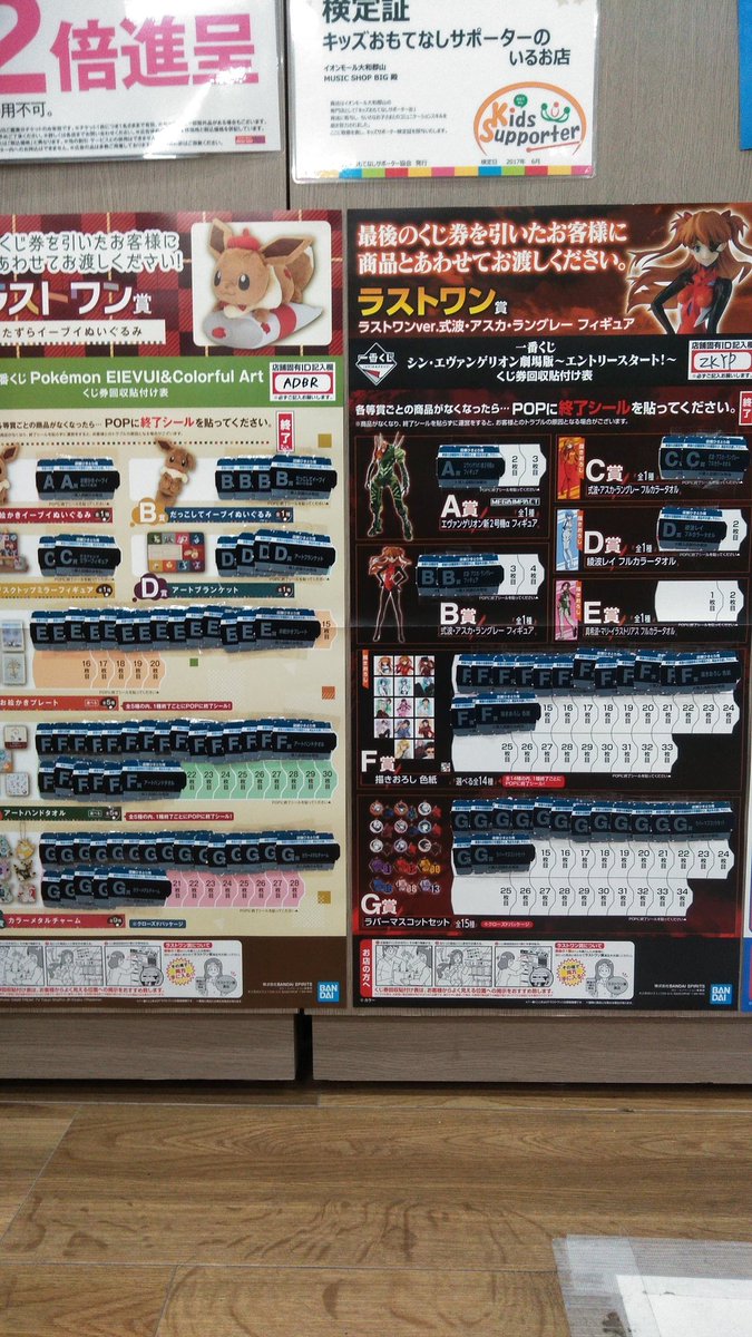 Music Shop Big イオンモール大和郡山店 Sinoalice シノアリスくじ 残り29回 アリスは無くなりましたがスノウホワイトは無傷です 今週もお待ちしております