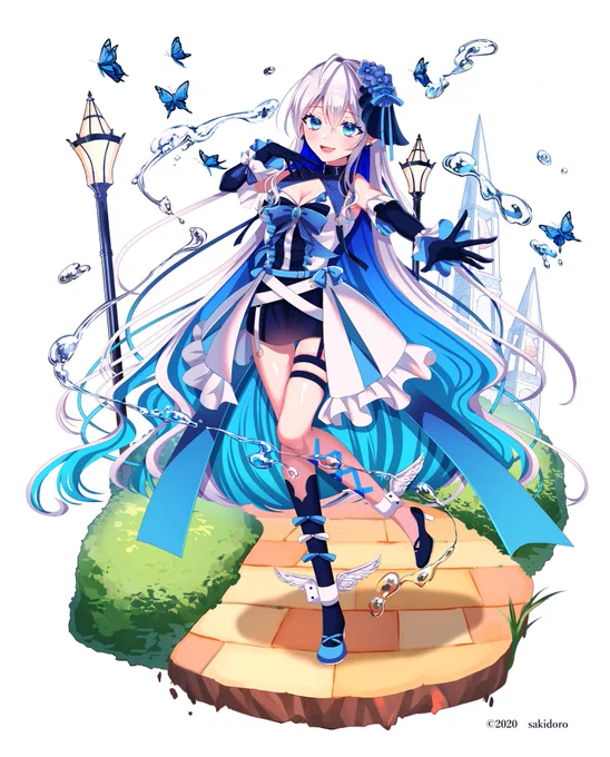 いつもと雰囲気変えて描いた 水描くの楽しい 